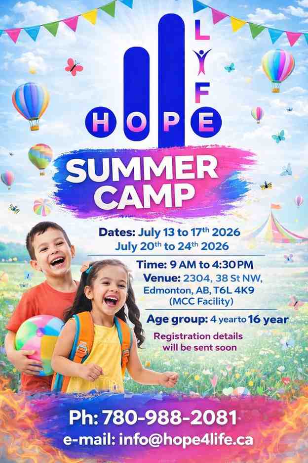 Hope 4 Life Summer Camp 2026